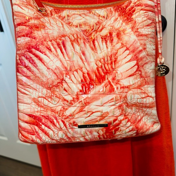 Brahmin Pink Flamingo Melbourne Crossbody - Picture 2 of 11